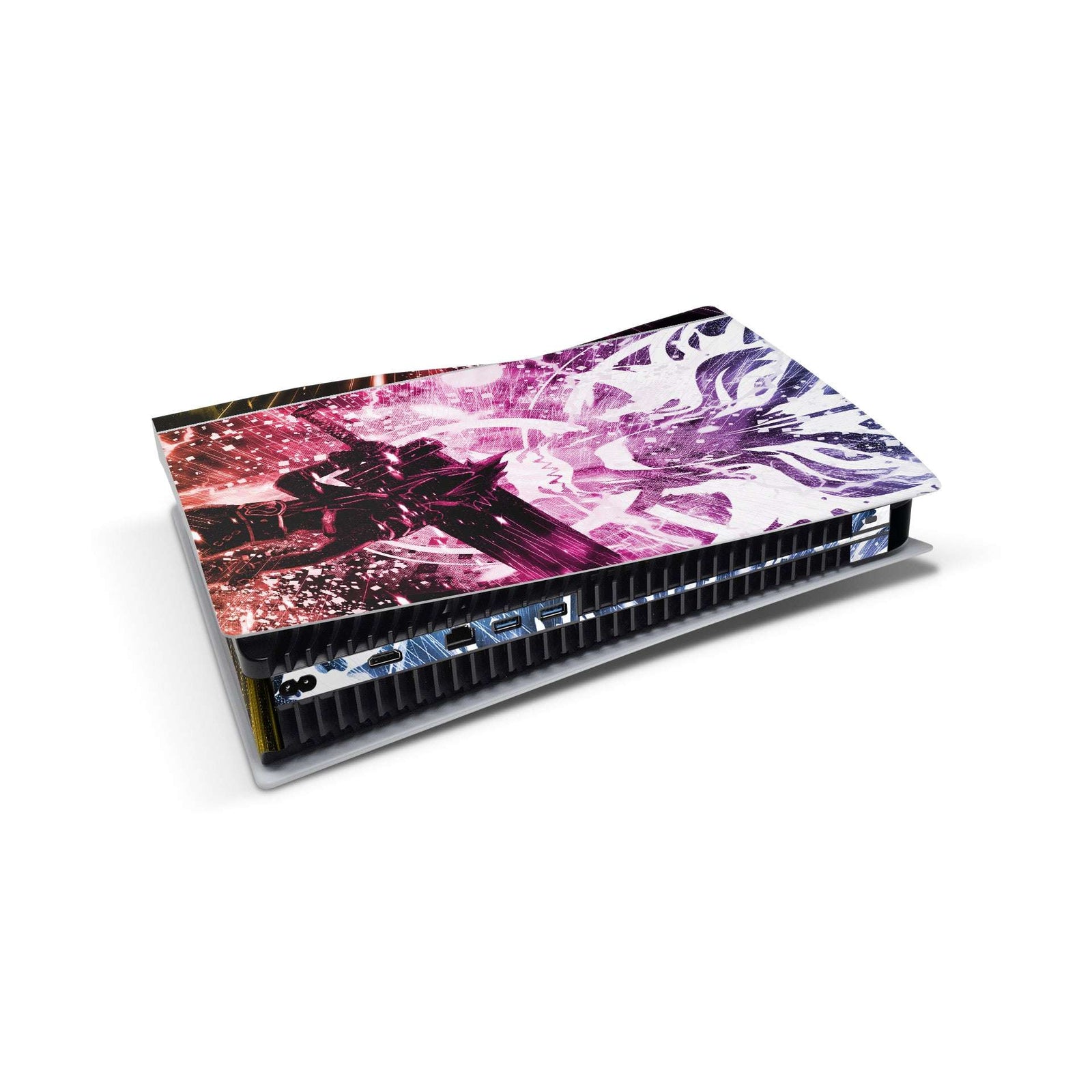 ff7 cloud ps5 console skin sticker vinyl wrap