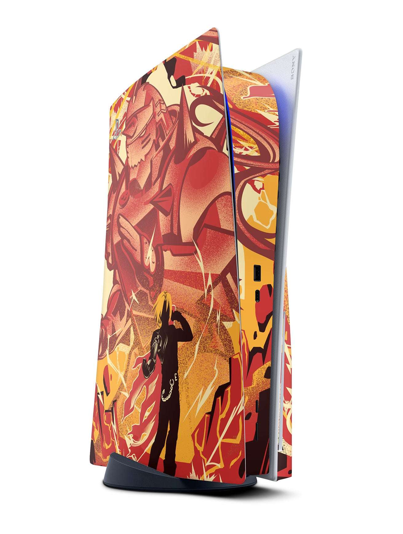 fullmetal alchemist ps5 console skin wrap vinyl sticker