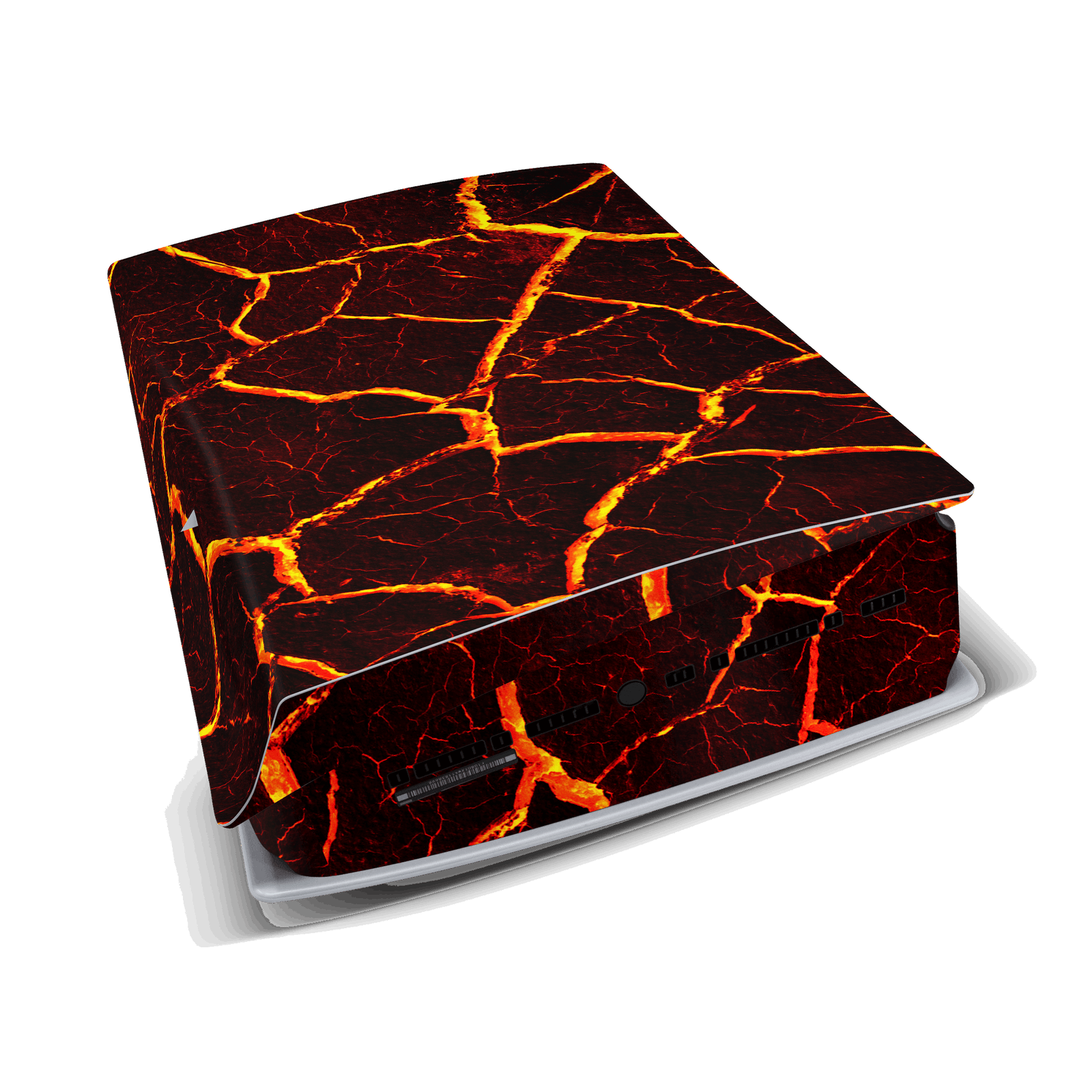 lava fire ps5 console skin sticker