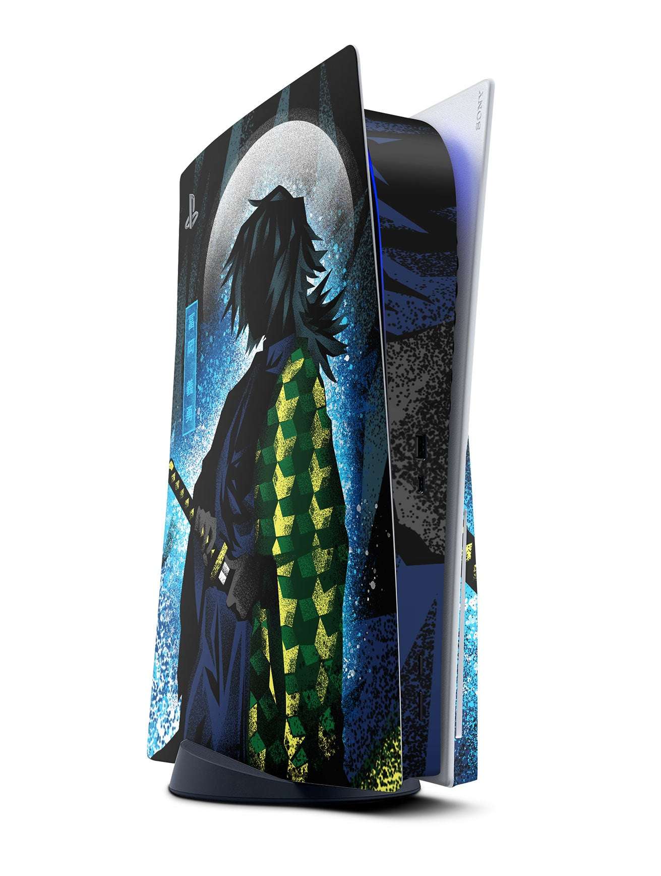 demon slayer ps5 console skin