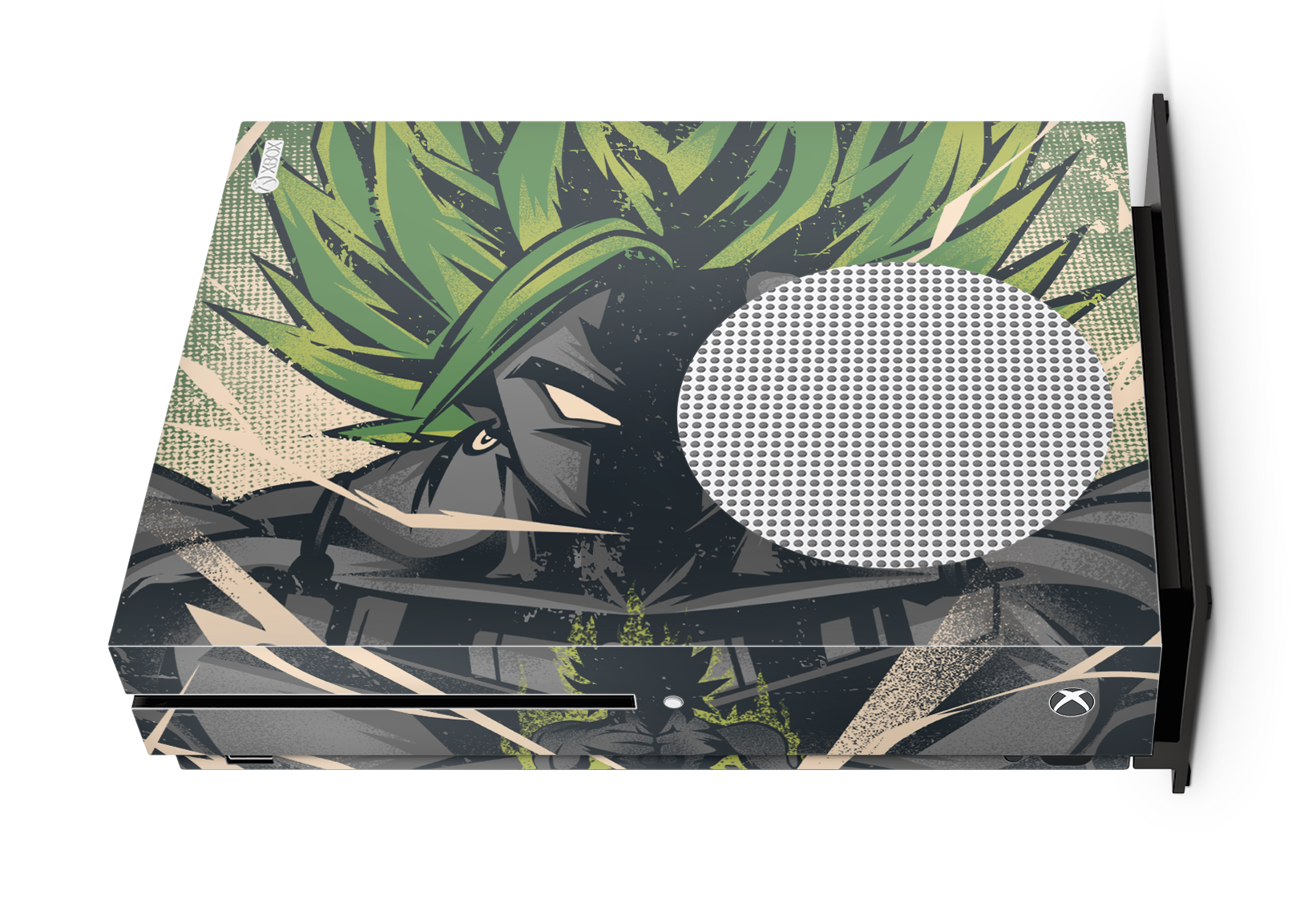 Broly Retro Xbox One S Anime Console Skin Inspired by Dragonball