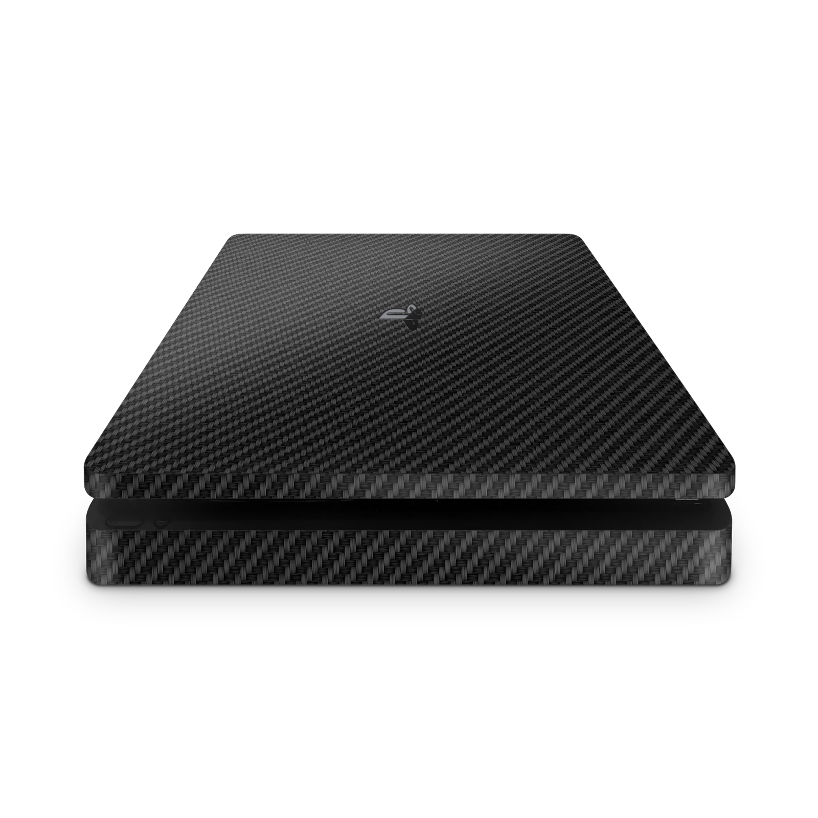 Black Carbon Fiber - PS4 Slim Console Skin