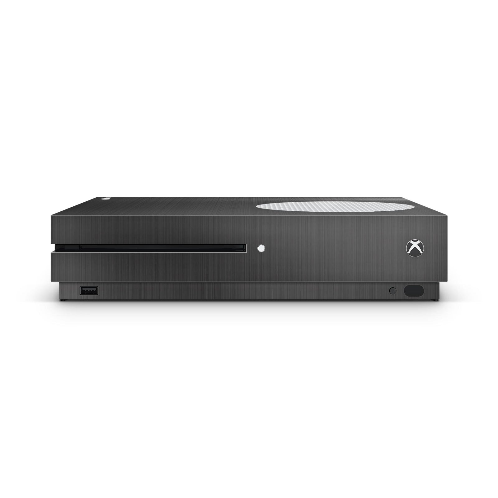 brushed steel xbox one s console skin