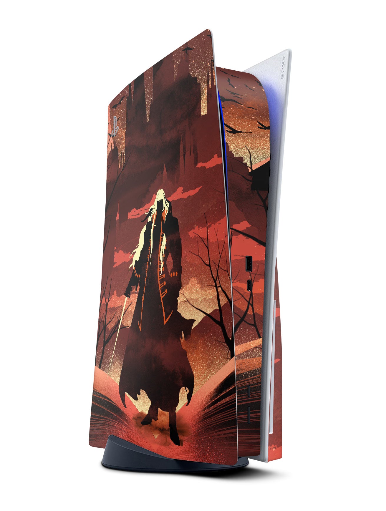 castlevania alucard ps5 console skin vinyl wrap stickr