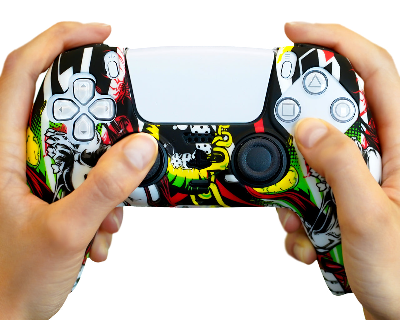 gambit poker ps5 controller skin silicone cover case grip