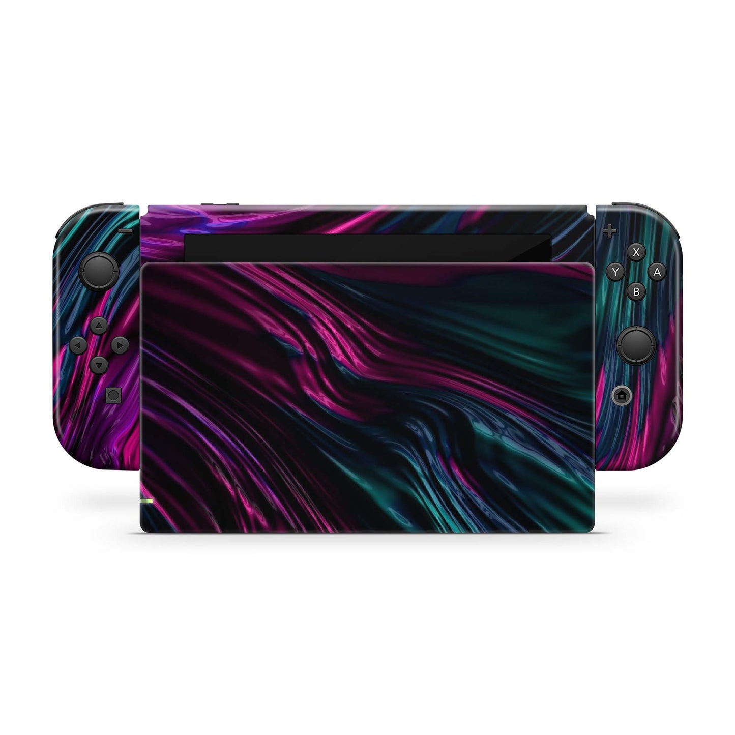 abstract purple nintendo switch joycons skin stickers