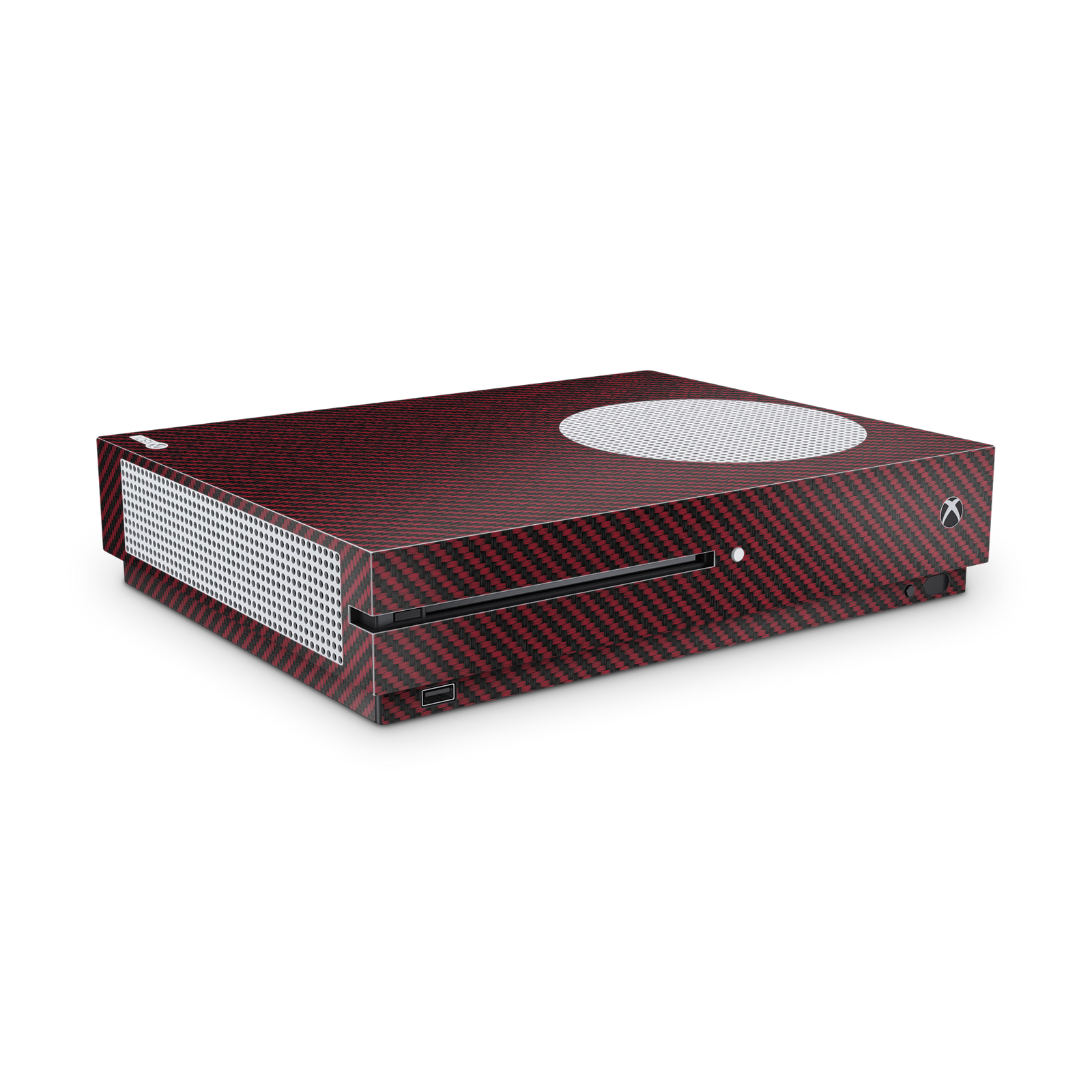Red Carbon Fiber - Xbox One S Console Skin