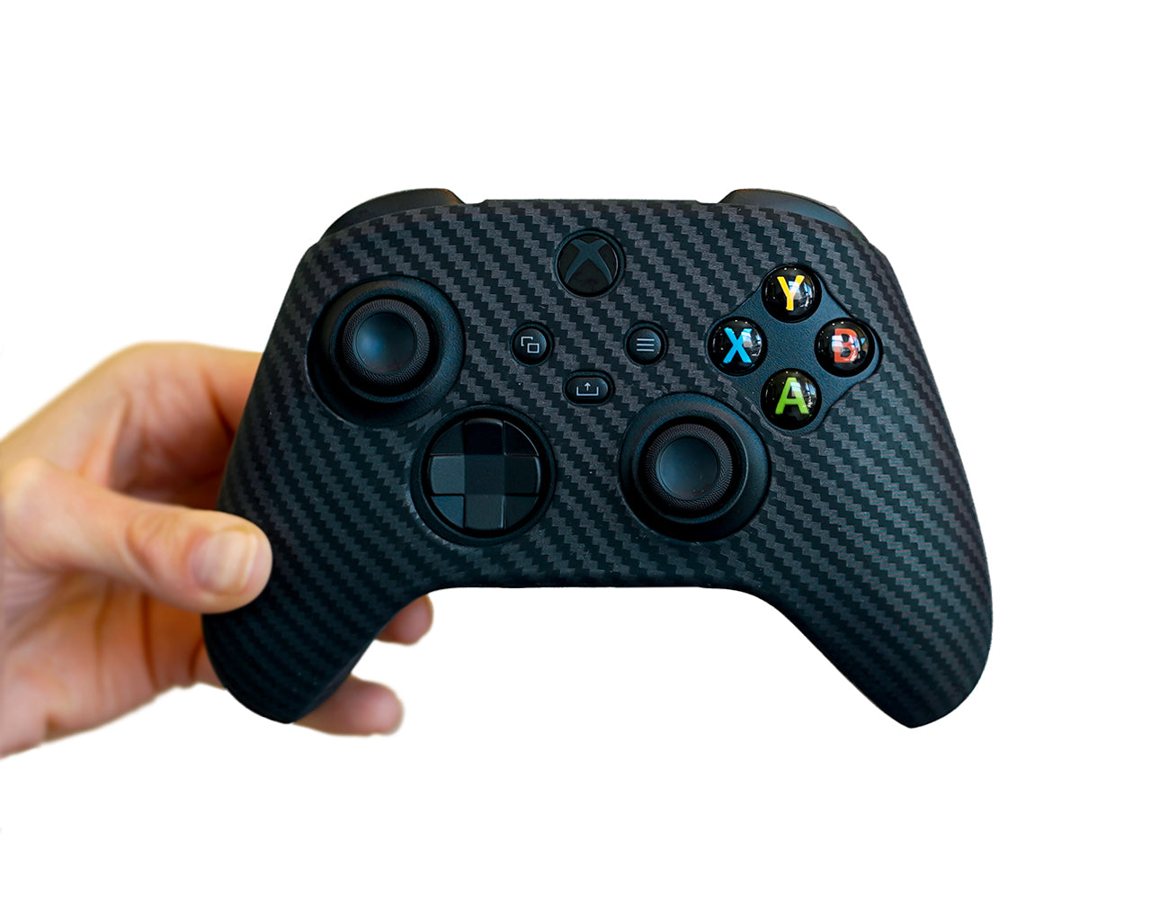carbon fiber silicone controller case skin xbox series x s