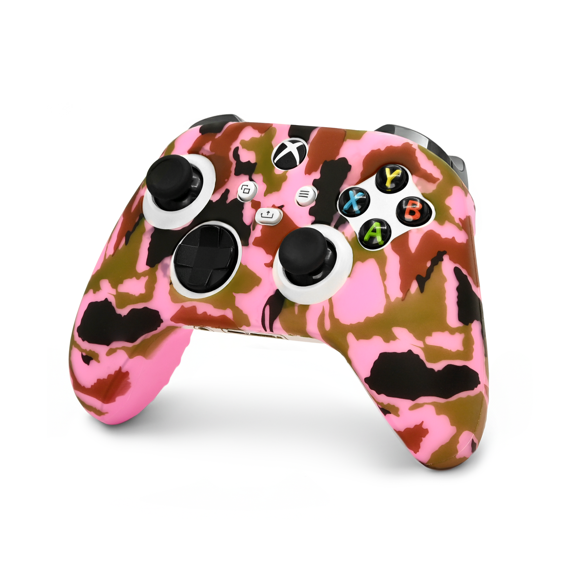 ultra pink camo xbox series s/x controller skin-side right angle