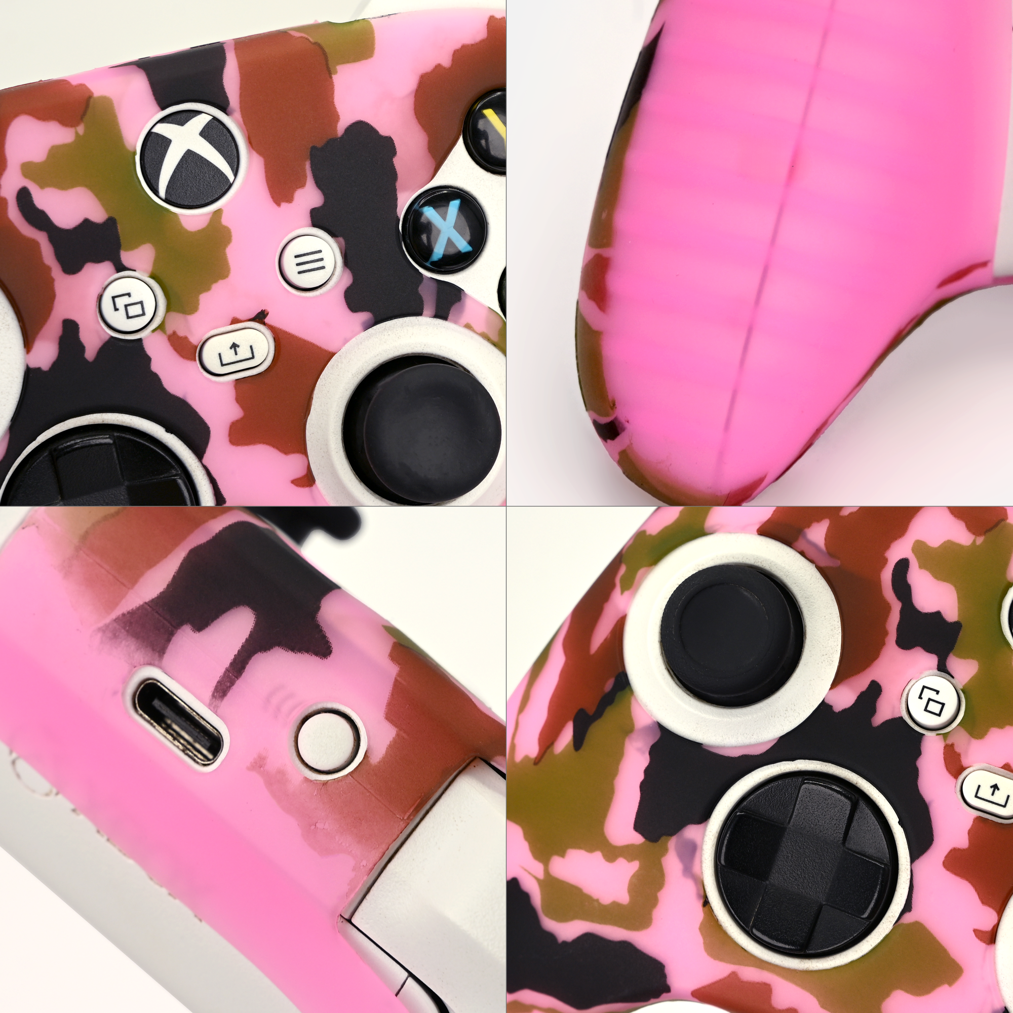 ultra pink camo xbox series s/x controller skin-all images in one