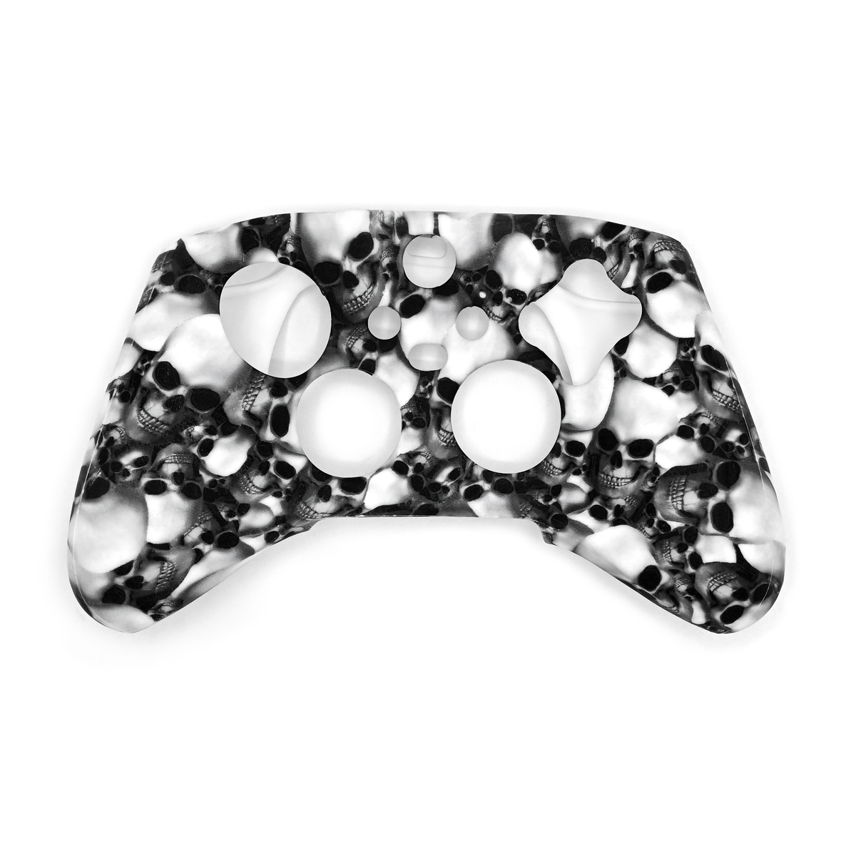 white skull xbox series s/x controller skin casing