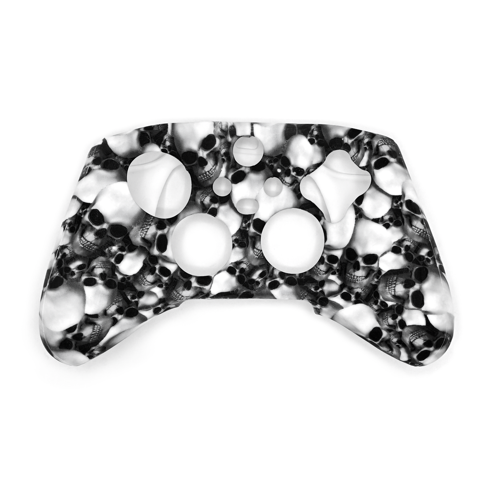 white skull xbox series s/x controller skin casing