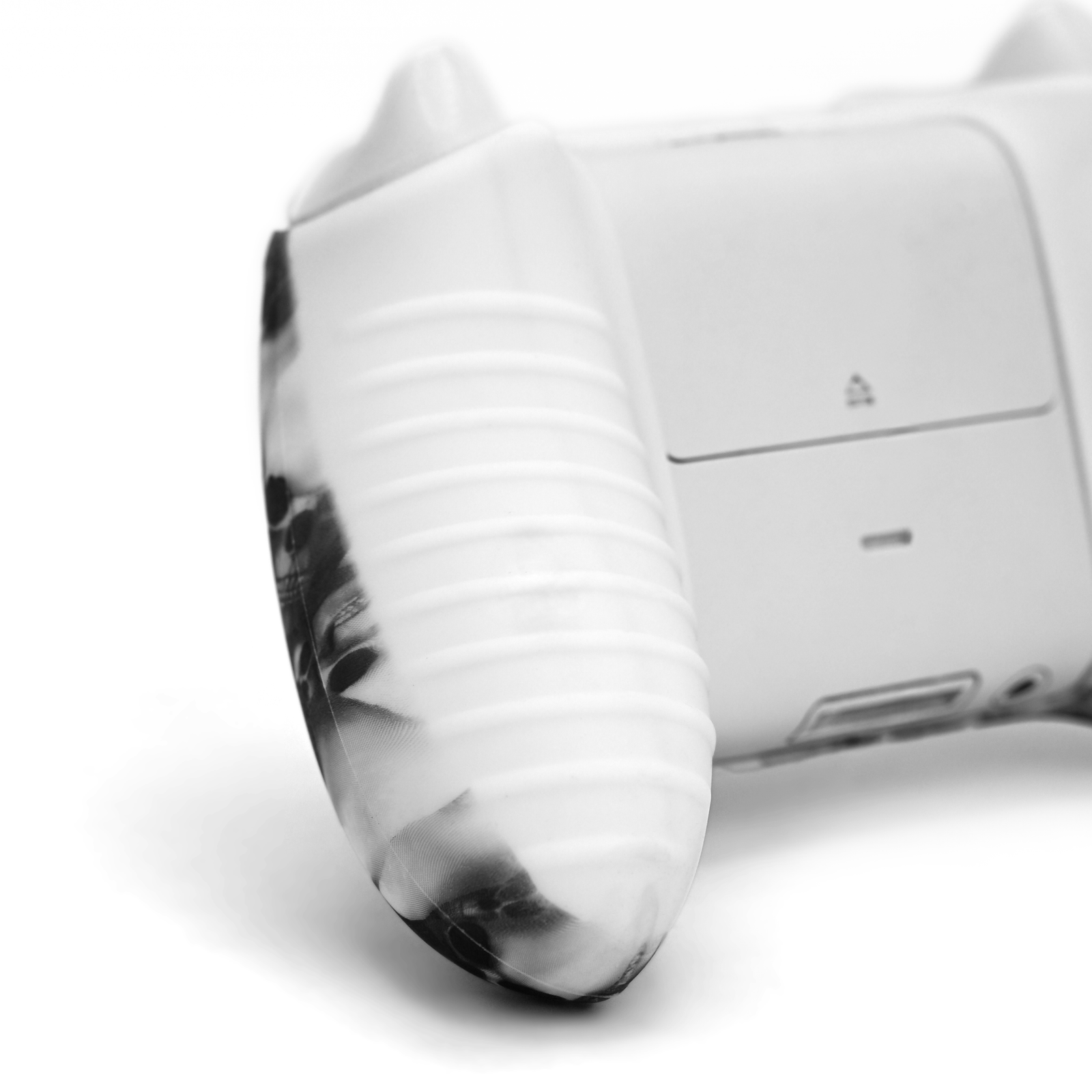 white skull xbox series s/x controller skin-back side angle