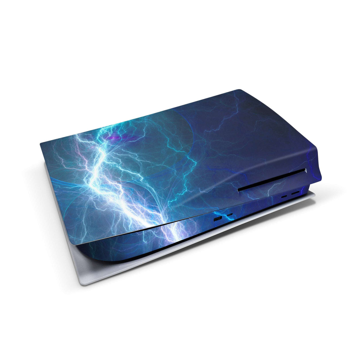 electric lightning ps5 console skin sticker wrap vinyl 3m