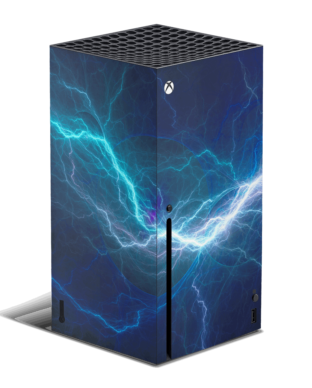 xbox series x lightning electric electricity console skin sticker wrap