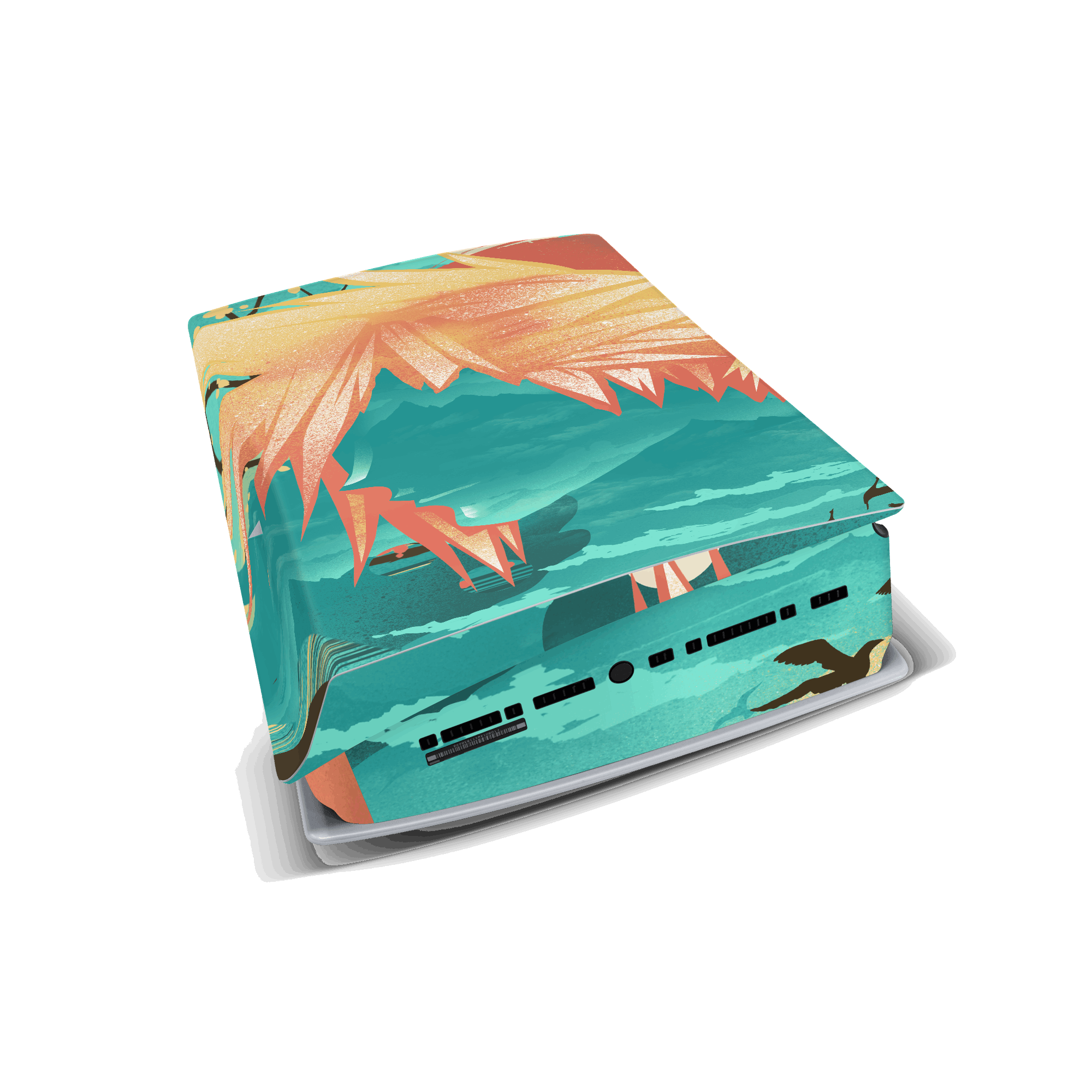 final fantasy 7 cloud strife console skin wrap for ps5