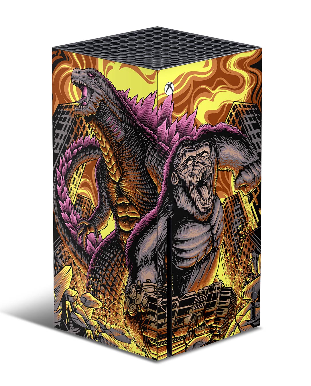 godzilla king kong series x skin xbox wrap cover sticker decal