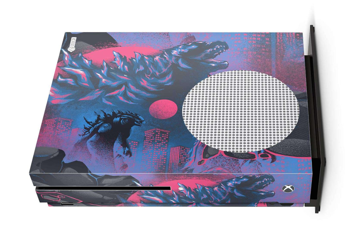 xbox one s console skin godzilla movie