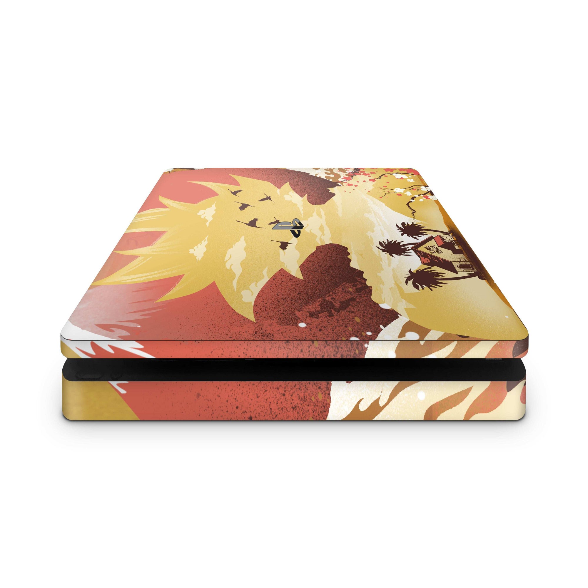 ps4 slim dbz goku console skin