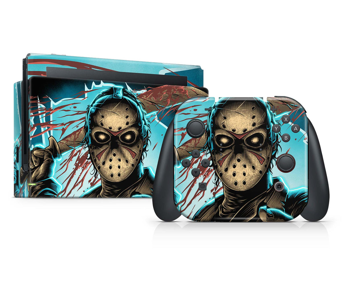 jason nintendo switch horror movie skin