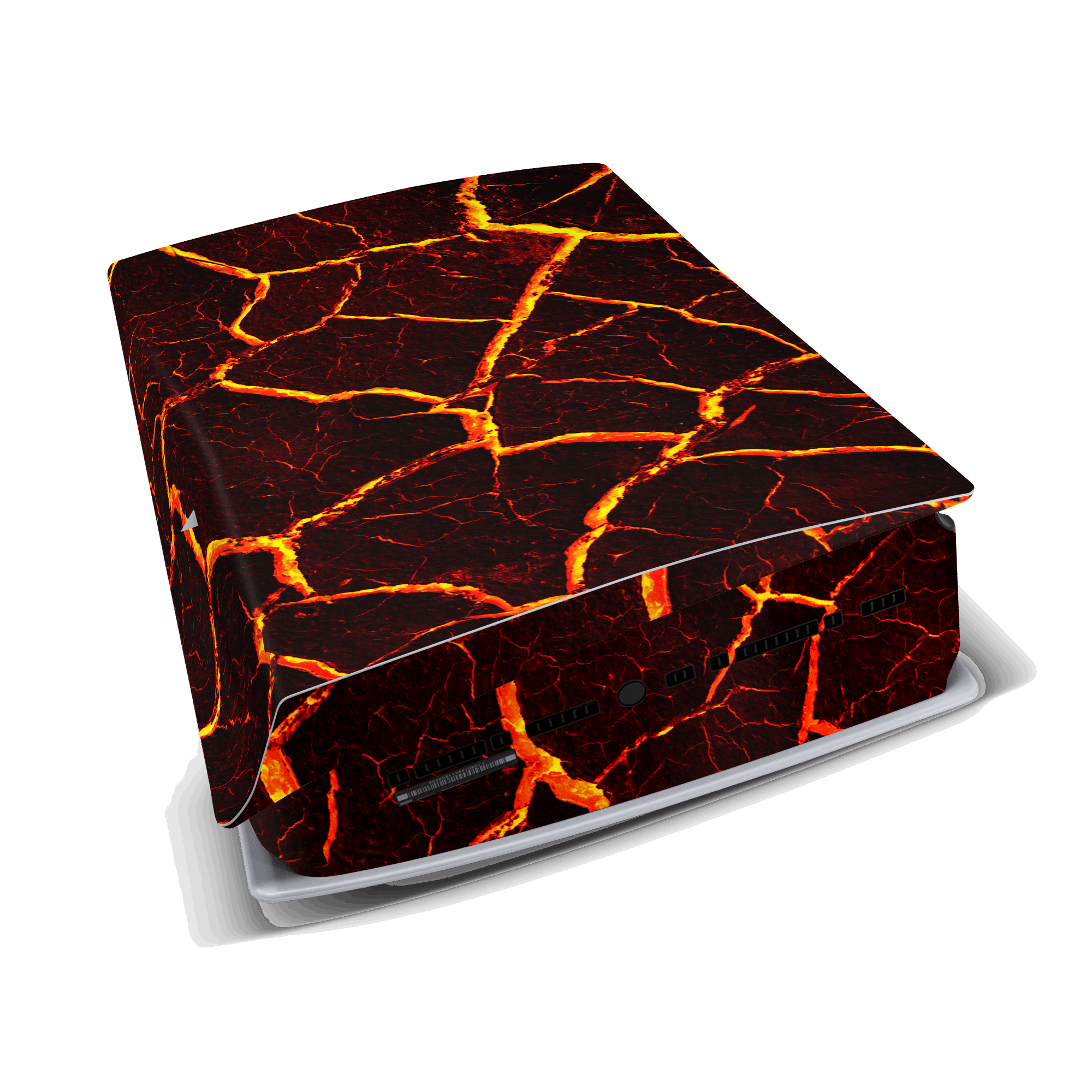 lava fire ps5 console skin sticker