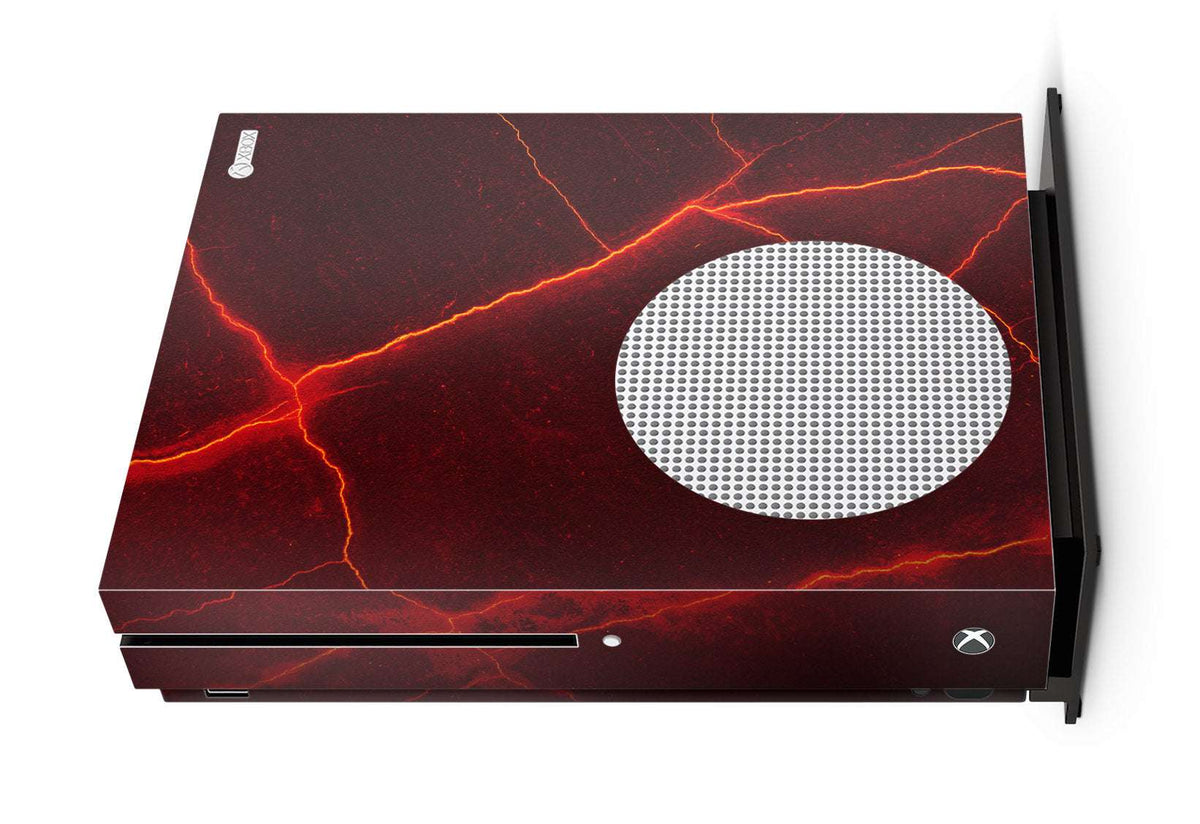lava cracked earth xbox one s console skin vinyl wrap sticker