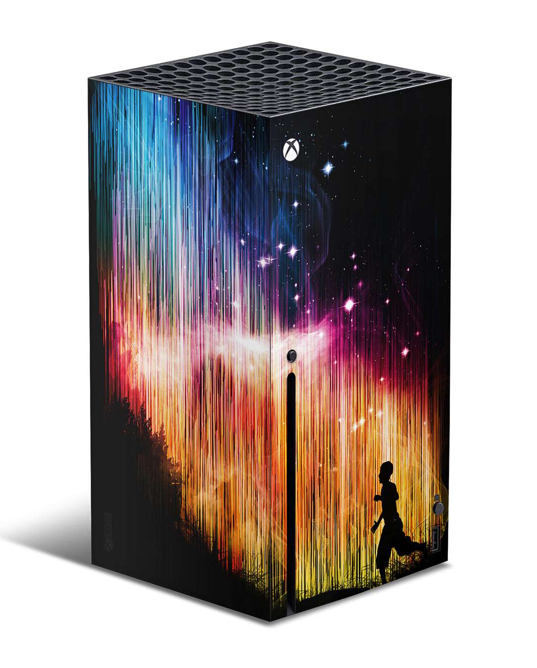 northern lights xbox series x console skin wrap vinyl
