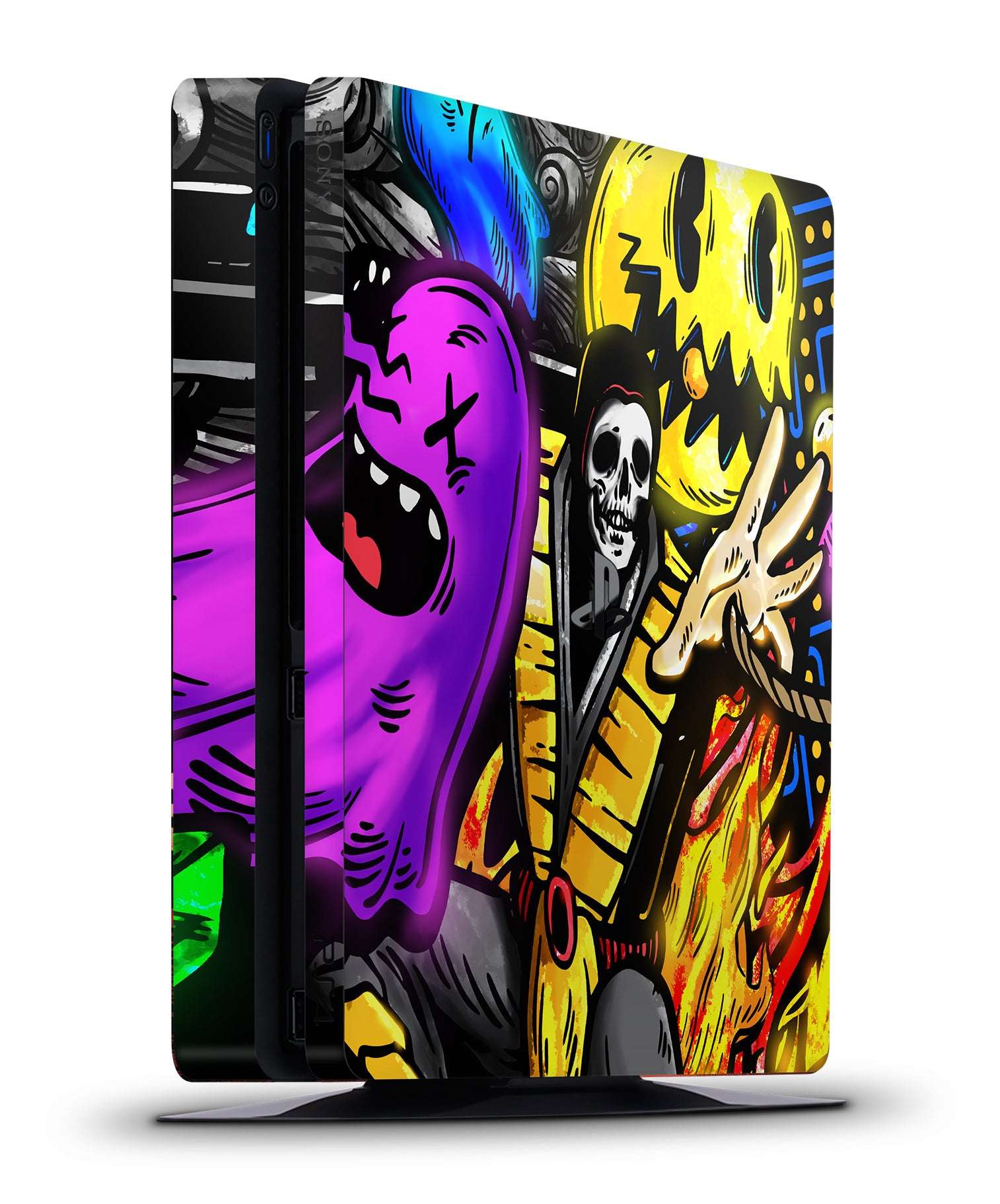 scorpion mortal kombat ps4 slim console skin vinyl wrap