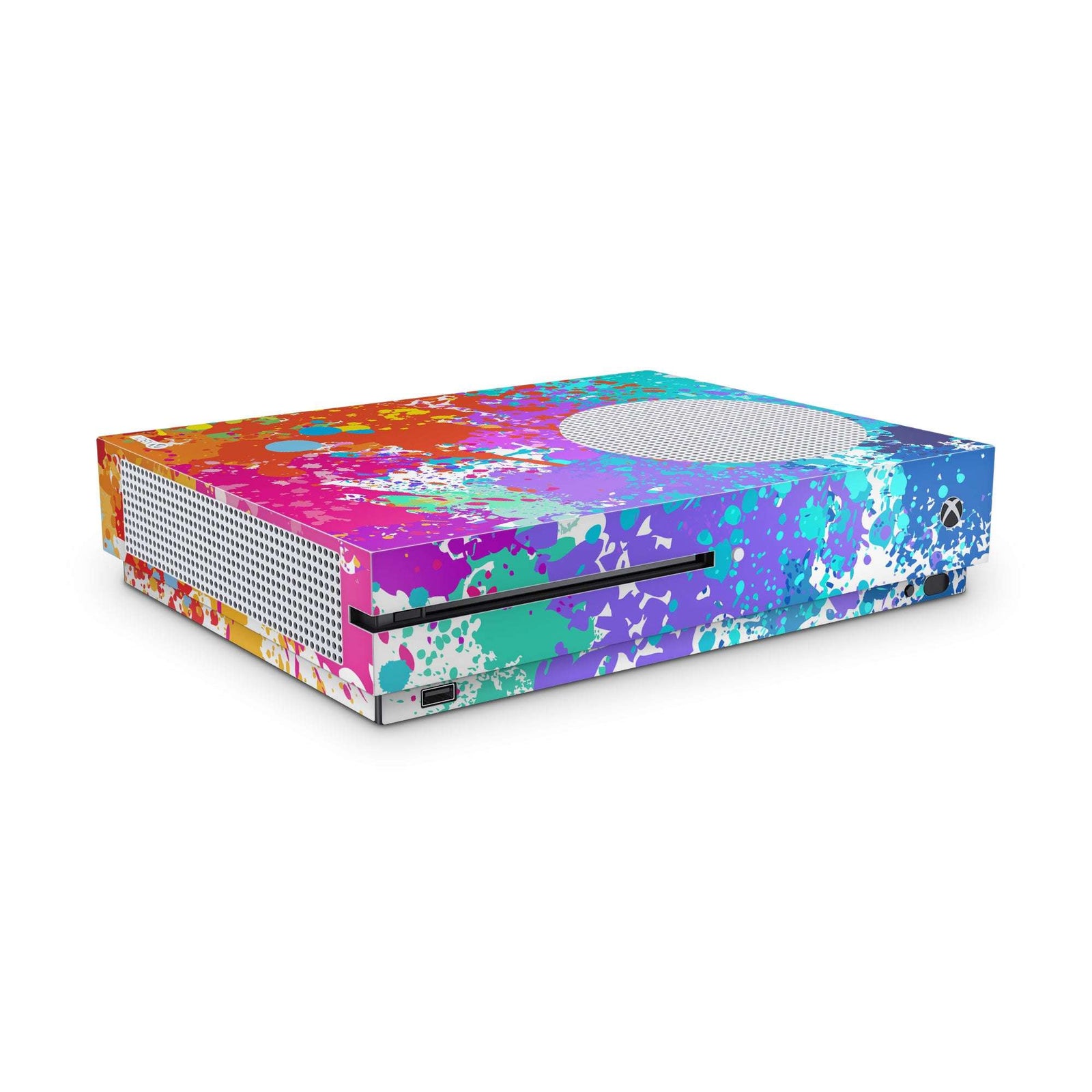 xbox one s paint splatter skin wrap