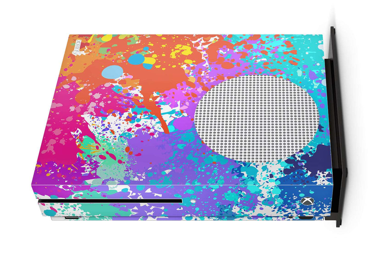 xbox one s paint splatter skin wrap