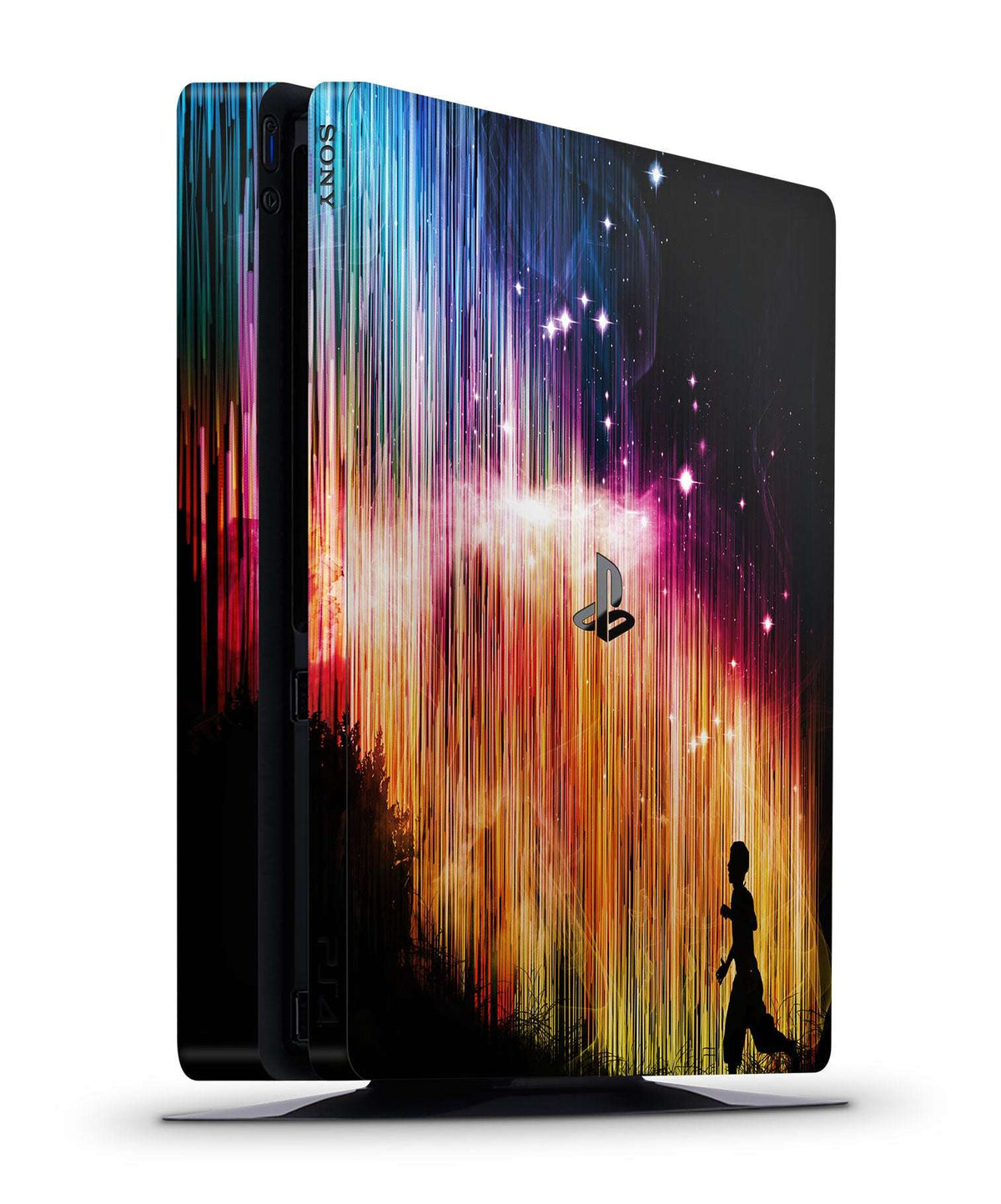 ps4 slim northern lights skin