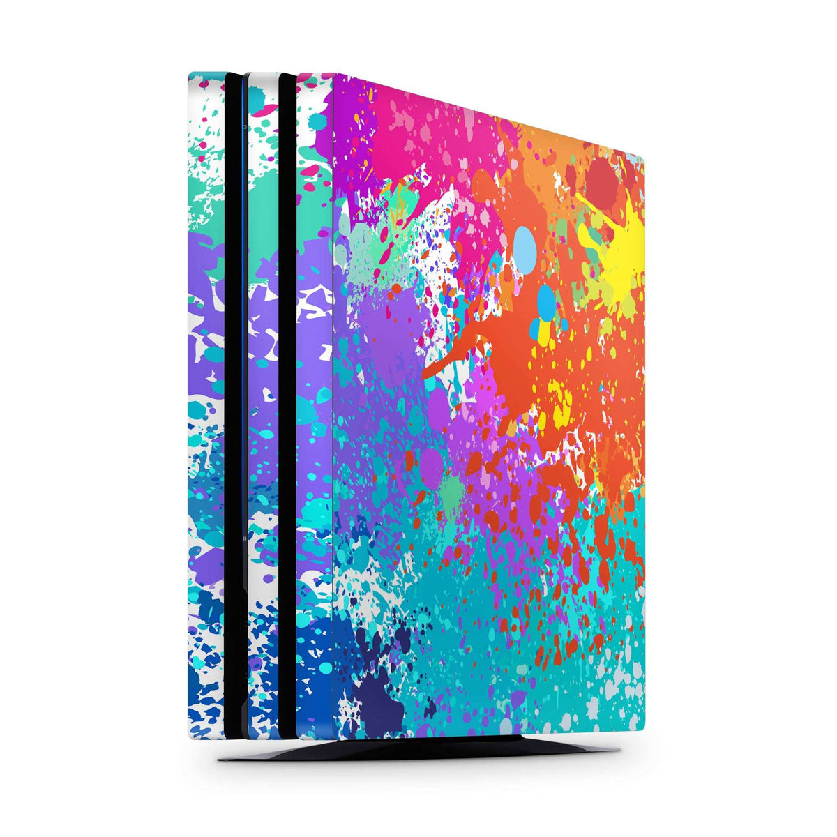 ps4 pro paint splatter console skin