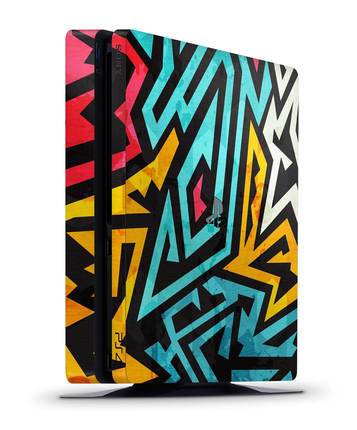 abstract ps4 slim skin
