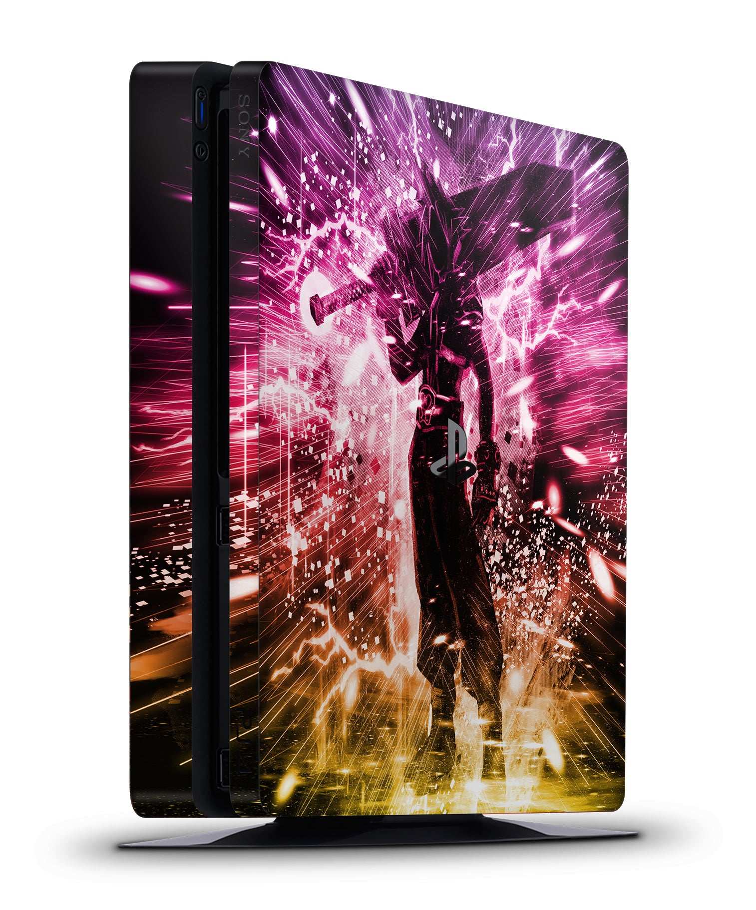 ff7 final fantasy cloud ps4 slim console sticker vinyl wrap skin