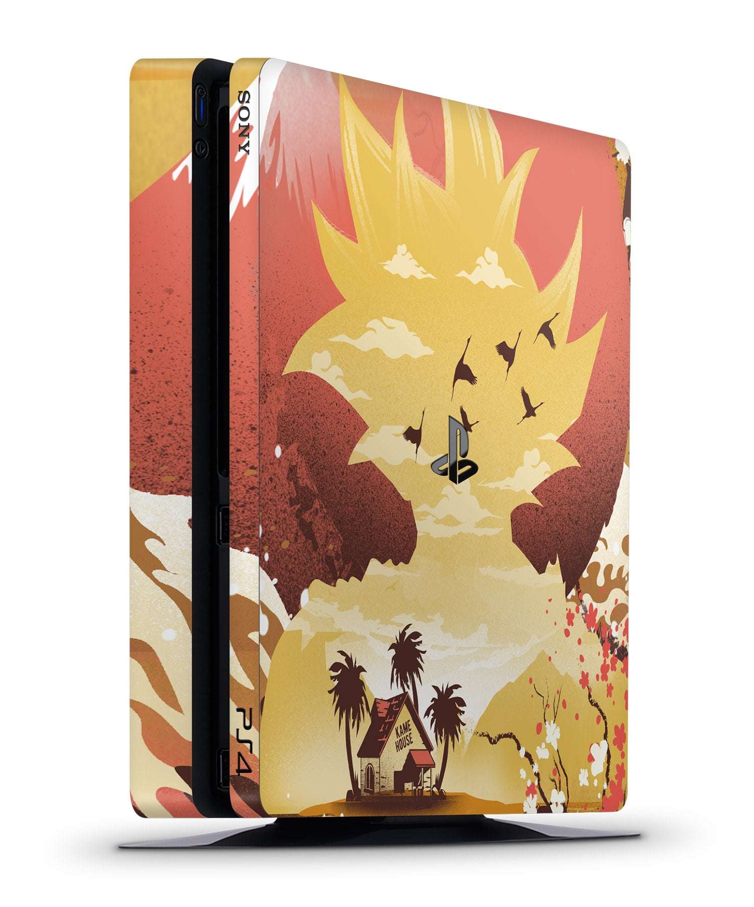 ps4 slim dbz goku console wrap