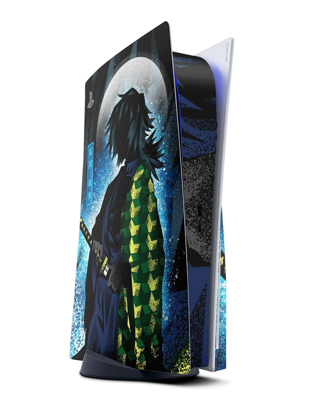 demon slayer ps5 console skin