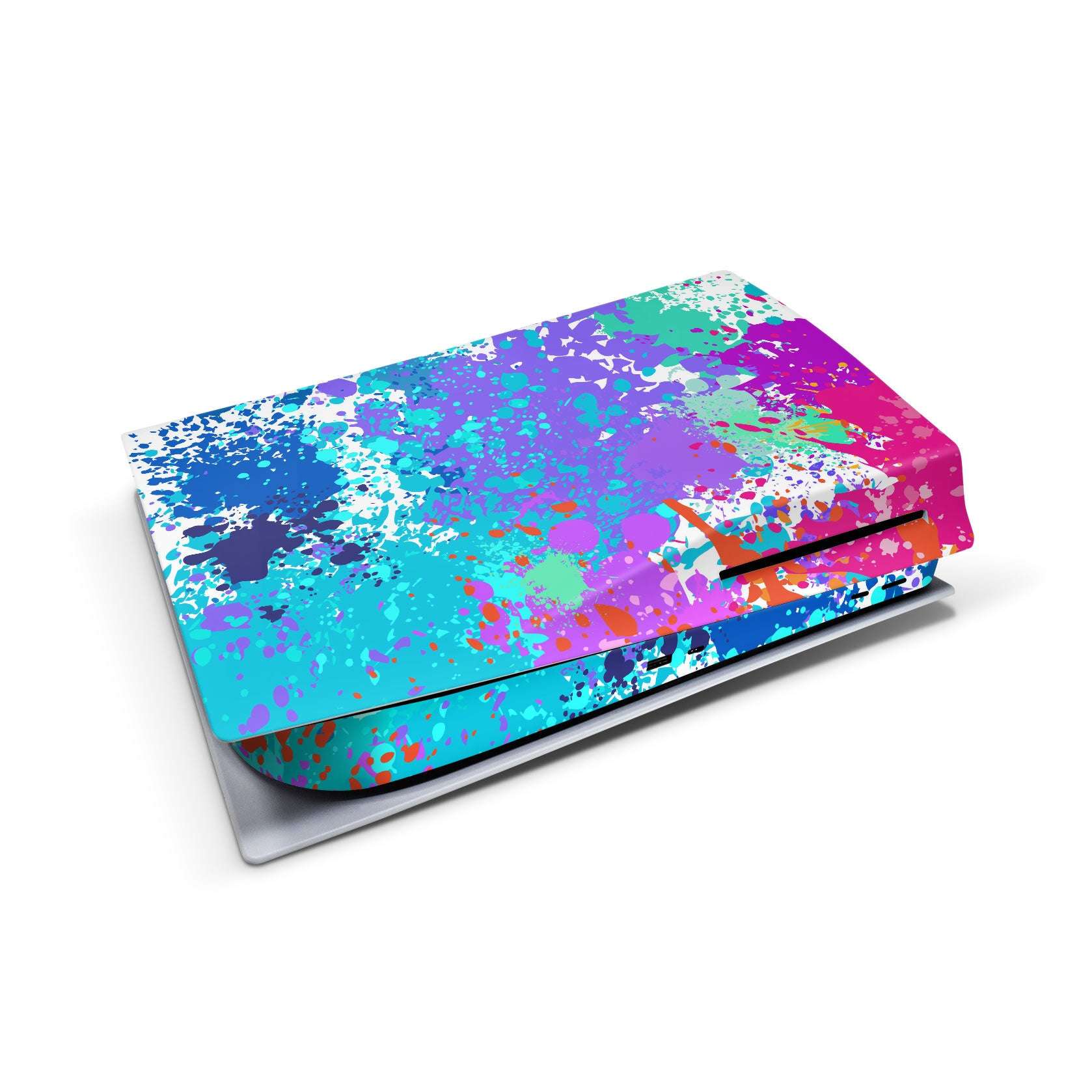 paint splatter ps5 console skin vinyl wrap sticker