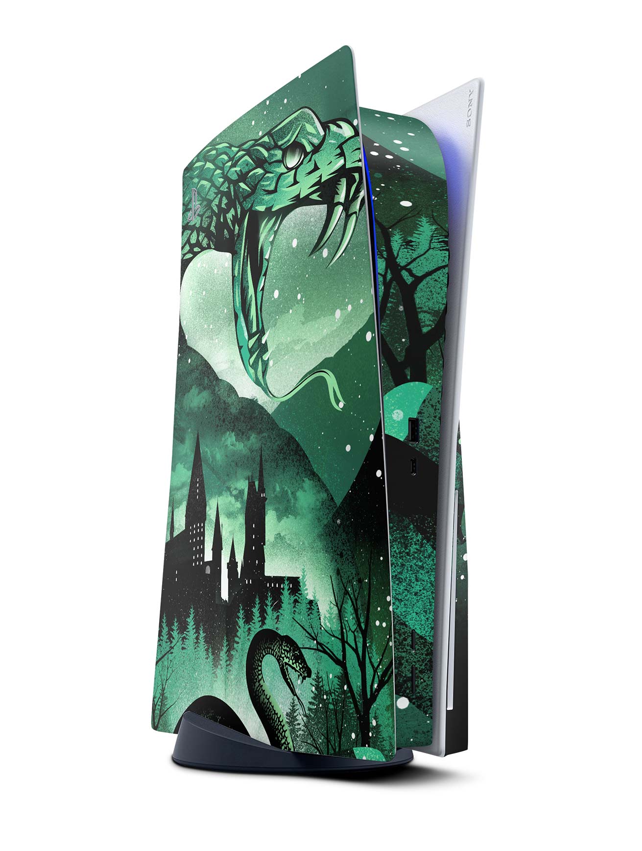 slytherin ps5 skin cover wrap cover