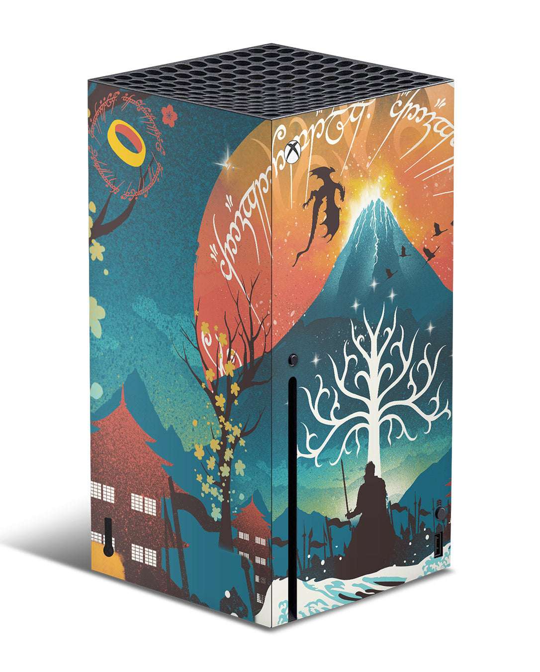 lord of the rings console skin for xbox series x lotr vinyl wrap sticker