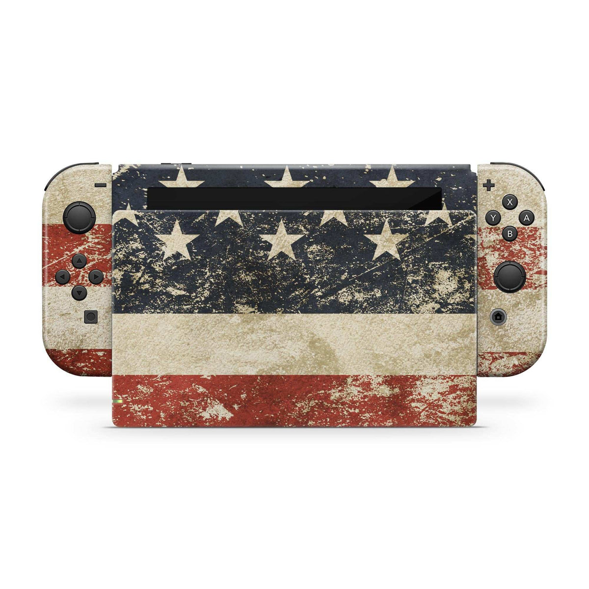 usa american flag skin for nintendo switch joycons dock charger