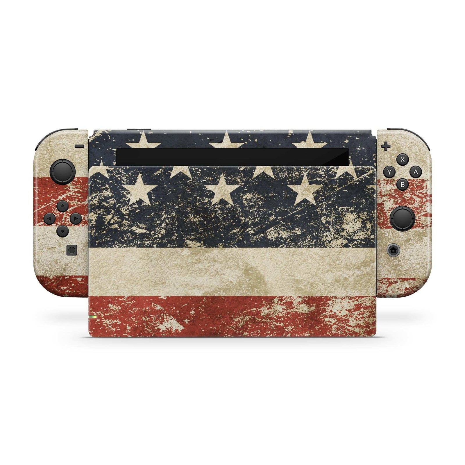usa american flag skin for nintendo switch joycons dock charger