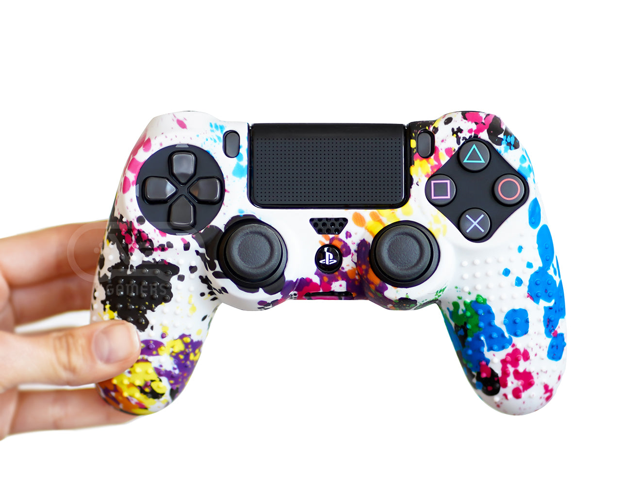 splatter paint psychedelic ps4 silicone case