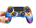 paint splatter tie dye ps4 silicone controller skin