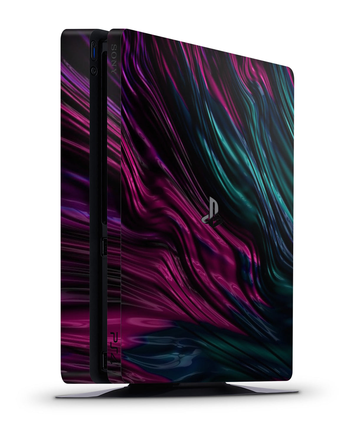 ps4 slim vinyl console skin sticker wrap abstract art purple