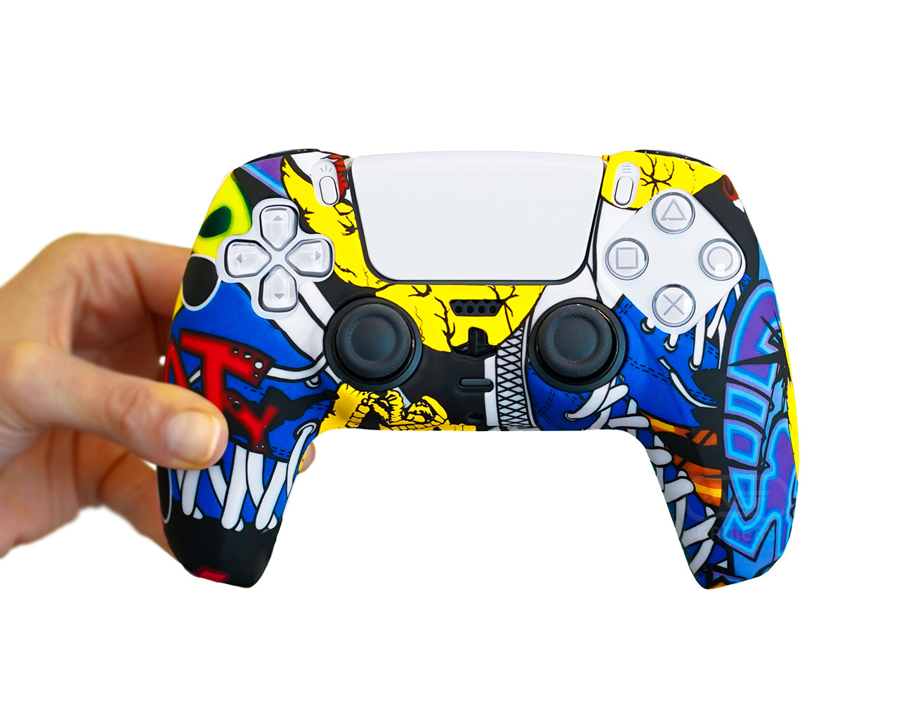 silicone controller skin for ps5 graffiti art