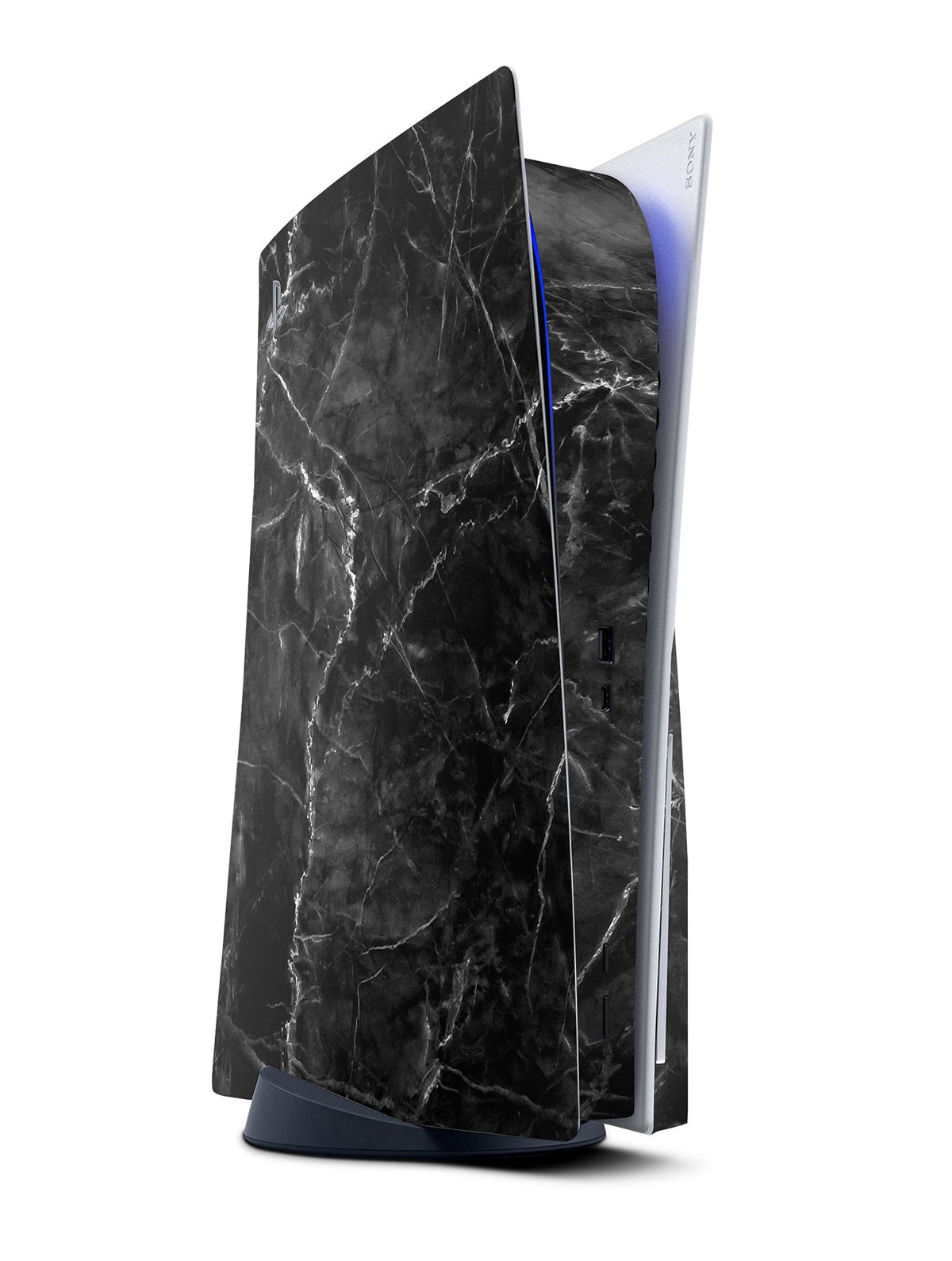 black marble ps5 console skin wrap cover