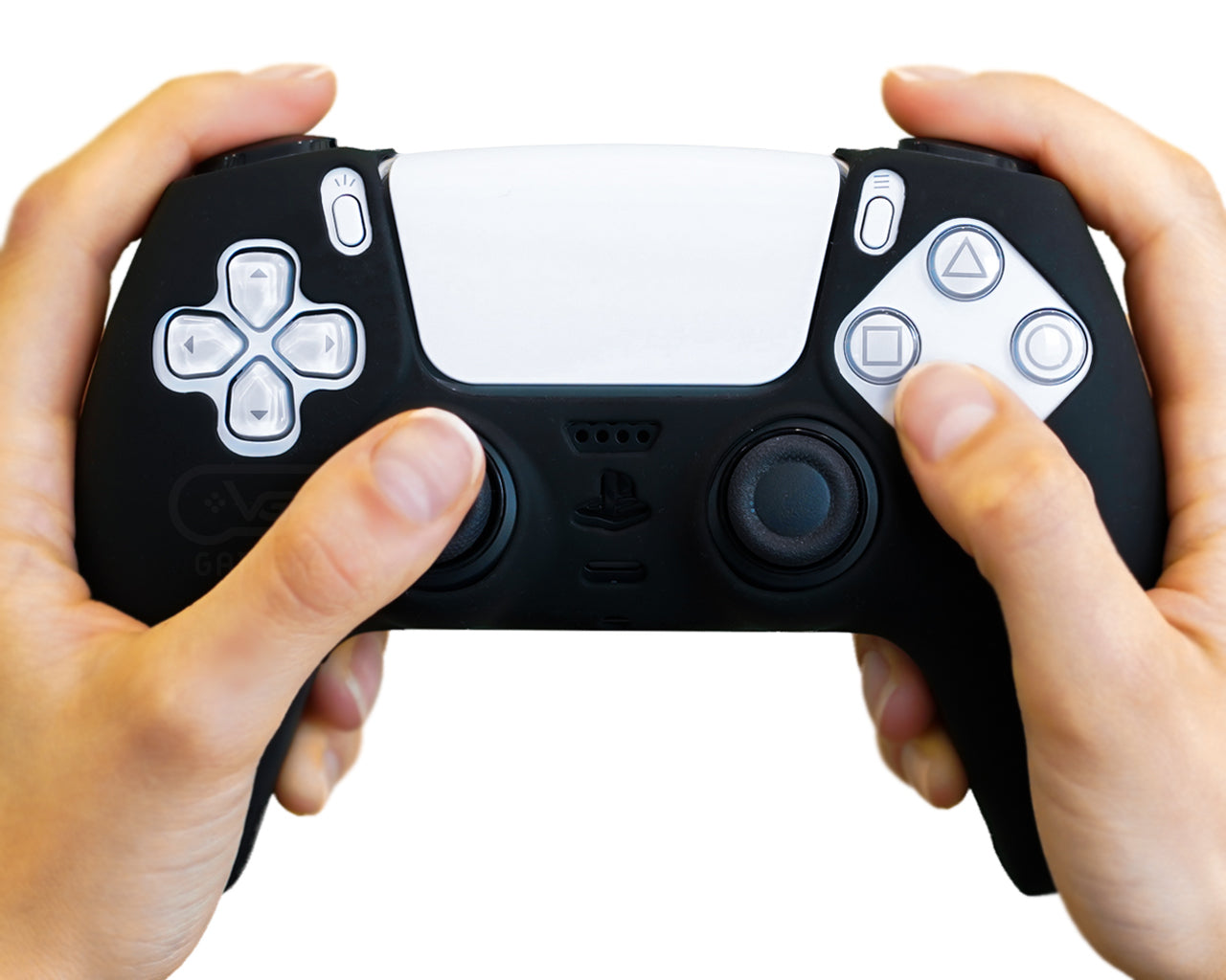 black ps5 controller skin dualsense case