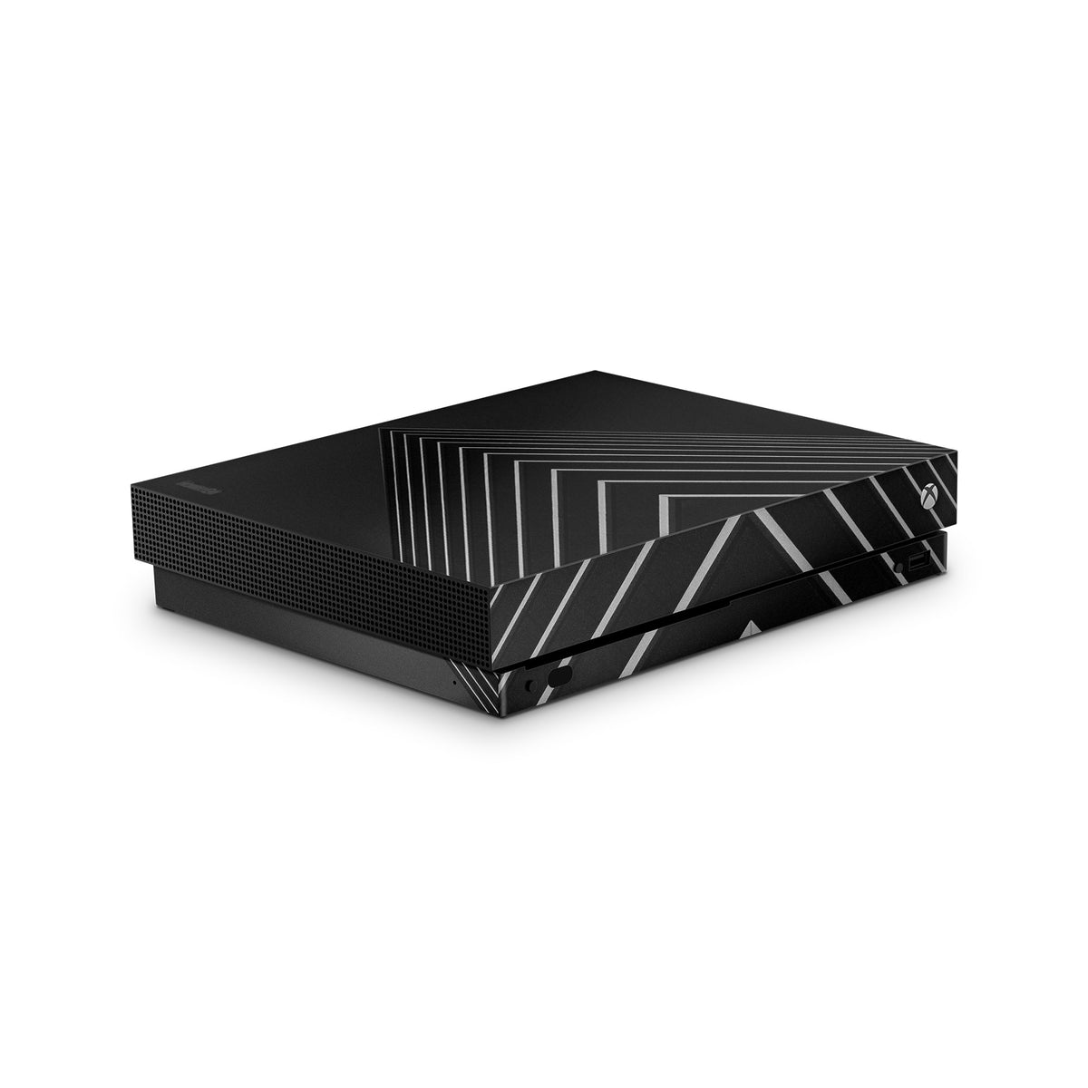 black stripes striped xbox one x skin