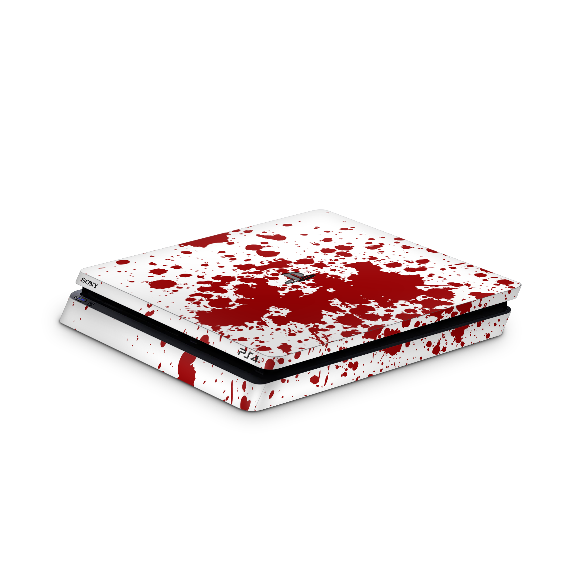 blood-splatter-ps4-slim-console-skin-sticker-wrap