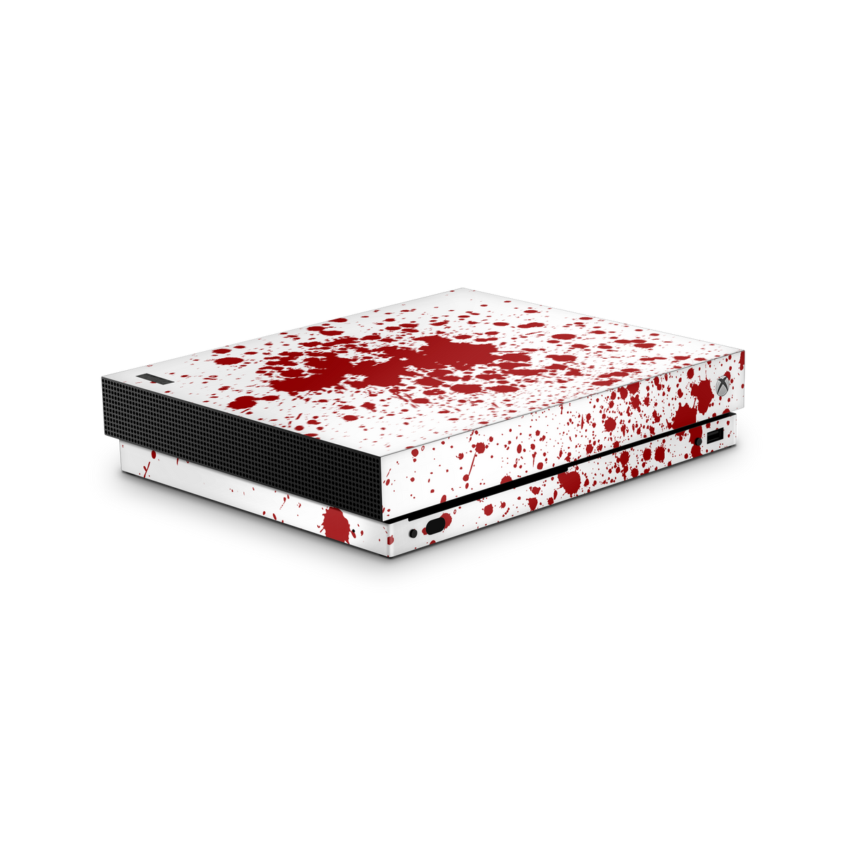 blood splatter xbox one x console skin sticker wrap